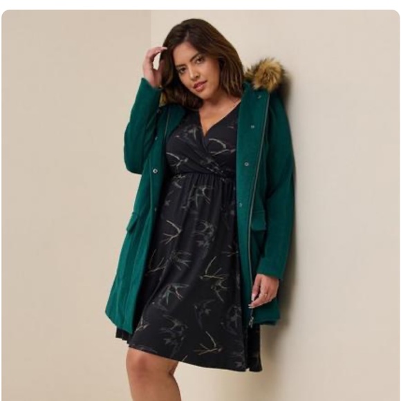 torrid Dresses & Skirts - TORRID Mini Studio Knit Babydoll Dress